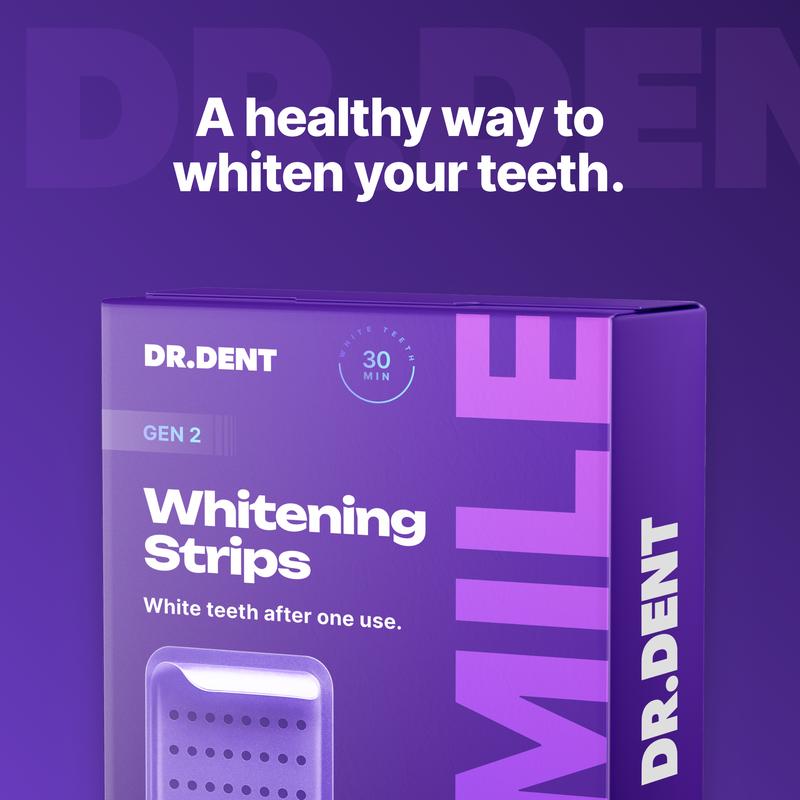 Buy Best Peroxide Free Purple Teeth Whitening Strips color correction technology safe for enamel